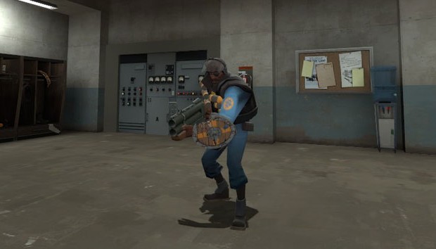 TF2 Demoman with shield